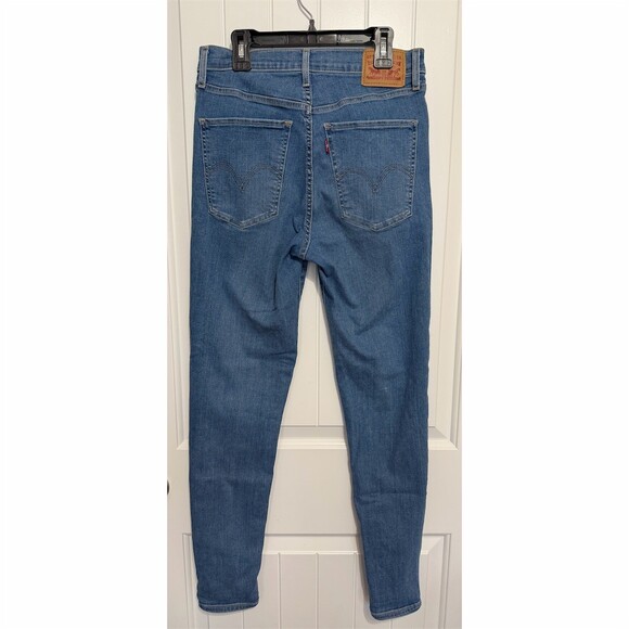 Levi’s Mile High Super Skinny Jeans Womens 29 High Rise Medium Wash Blue - Picture 2 of 6